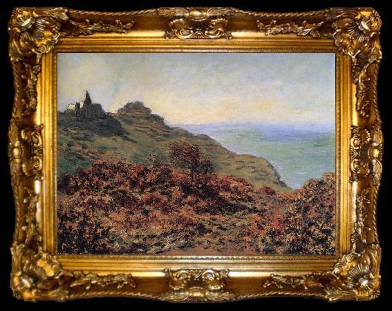 framed  Claude Monet The Church at Varengeville and the Gorge des Moutiers, ta009-2